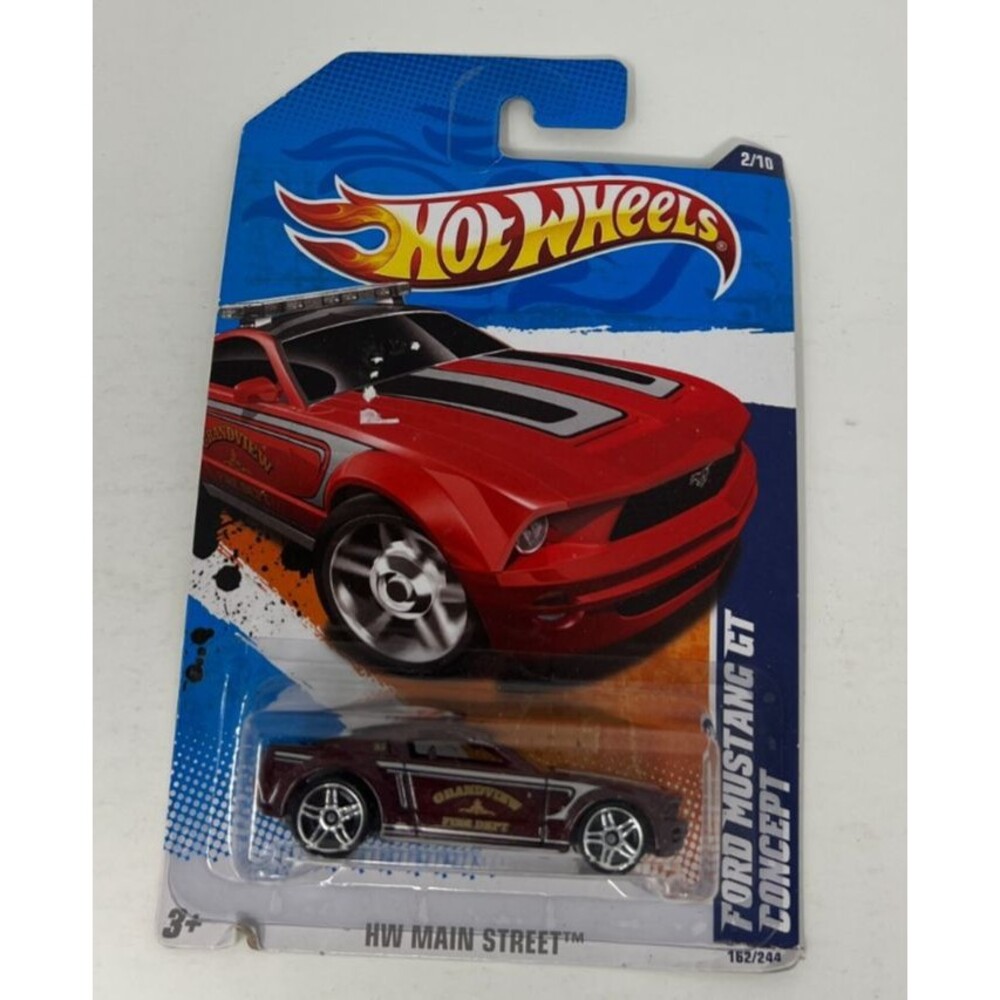2011 Hot Wheels #162/244 Series 2/10 Ford Mustang GT Concept HW Main Street